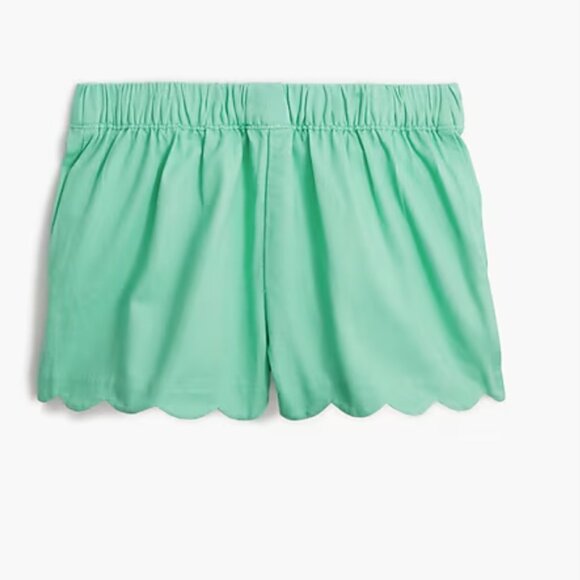 J Crew Girls' scallop-hem pull-on short - Picture 2 of 2